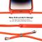 iPhone 15 Pro Max Skal Silikon Med Snre Orange