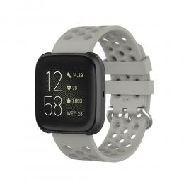 Silikon Armband Fitbit Versa/Versa 2/Versa Lite - Grå