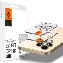 Spigen iPhone 14 Pro / 14 Pro Max 2-PACK Optik.tR "Ez Fit" Linsskydd