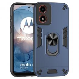 Motorola Moto G04 4G/G24 4G Hybrid Ring Skal Blå
