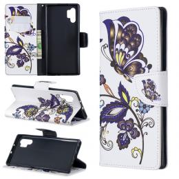  Samsung Galaxy Note 10 Plus - Plånboksfodral - Fjärilar och blommor - Teknikhallen.se