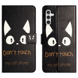 Samsung Galaxy S24 Fodral Med Tryck Dont Touch Katt