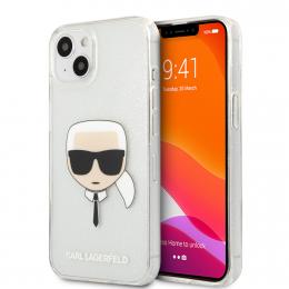 Karl Lagerfeld iPhone 13 Skal TPU Full Glitter Silver