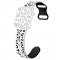 Apple Watch 38/40/41 Klockarband Leopard Vit/Svart