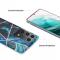 Samsung Galaxy S21 Ultra - Geometriskt Marmor Skal - Bl