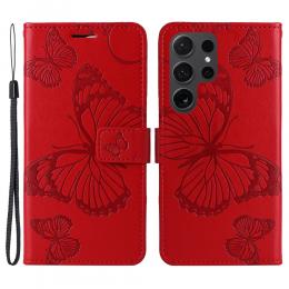 Samsung Galaxy S24 Ultra Fodral Butterfly Röd