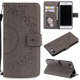 iPhone 7/8 Plus - Mandala Plånboksfodral - Grå