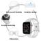 Sportarmband Dual-Color Apple Watch 41/40/38 mm (M/L) Gr/Vit
