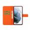 Samsung Galaxy S22 Plus Fodral Tryckta Mandala Blommor Orange