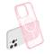 iPhone 15 Pro Skal MagSafe Glitter Hybrid Rosa