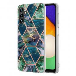 Samsung Galaxy A14 4G/5G Skal Marmor Blå/Grön
