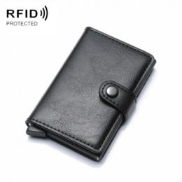 RFID Aluminium Skyddande Kortfodral Svart