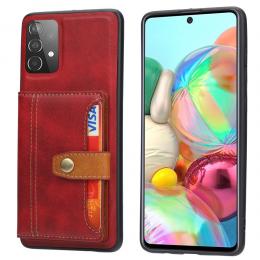 Samsung Galaxy A72 - Skal Med Plånboksfunktion - Röd