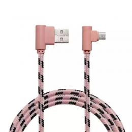 2M USB-C Vinklad Kabel - Roséguld