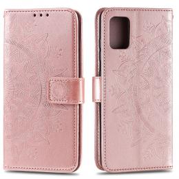  Samsung Galaxy A71 - Mandala Plånboksfodral - Roséguld - Teknikhallen.se