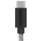 Smartline 2m 3A USB-C Fuzzy Laddningskabel Gr