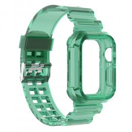 Apple Watch 38/40/41mm Kristall Skal/Armband Grön