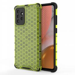 Samsung Galaxy A72 - Armor Honeycomb Textur Skal - Grön
