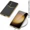 GKK Galaxy S24 Plus Skal Lder Hybrid Electroplate Litchi Svart