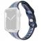 Apple Watch 38/40/41mm CrystalFlex TPU Armband Mrk Bl