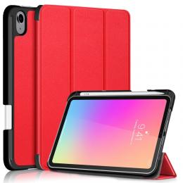 iPad Mini (2021) Fodral Tri-Fold Med Pennhållare Röd