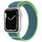 Apple Watch 42/44/45/49 mm Armband Nylon Trail Loop Bl/Grn