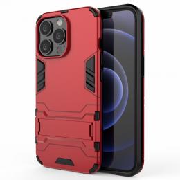 iPhone 13 Pro - Armor Hybrid Skal Kickstand - Röd