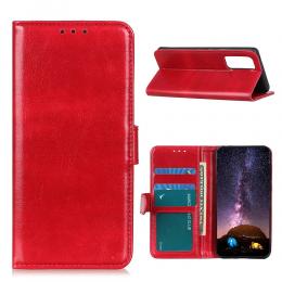 Samsung Galaxy A52 / A52s - Crazy Horse Plånboksfodral - Röd