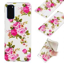 Samsung Galaxy S20 - Glow-in-dark Skal - Blommor - Teknikhallen.se