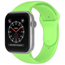 Apple Watch 42/44/45/49 mm Silikon Armband (S/M) Grön