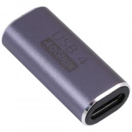 USB-C Hona - USB-C Hona Adapter USB 4.0 Aluminium Blå