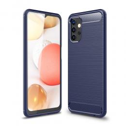 Samsung Galaxy A32 5G - Borstad Stål Textur Skal - Blå