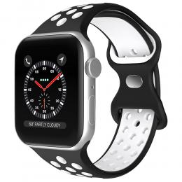 Sportarmband Dual-Color Apple Watch 42/44/45/49 mm (M/L) Svart/Vit