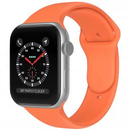 Apple Watch 42/44/45/49 mm Silikon Armband (S/M) Orange