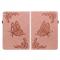 iPad 10.2 2019/2020/2021 Fodral Butterfly Flower Rosa