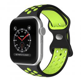 Sportarmband Dual-Color Apple Watch 42/44/45/49 mm (S/M) Svart/Gul