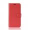 Sony Xperia 10 Plus - Litchi Plnboksfodral - Rd