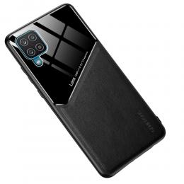 Samsung Galaxy A12 - Hybrid Skal Med Inbyggd Magnetplatta - Svart