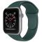 Apple Watch 42/44/45/49 mm Silikon Armband (M/L) Mrk Grn