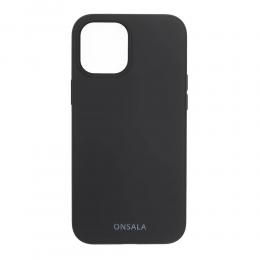 ONSALA iPhone 12 / 12 Pro Mobilskal Silikon Svart