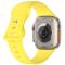 Silikon Armband Butterfly Apple Watch 42/44/45/49 mm (S/M) Gul