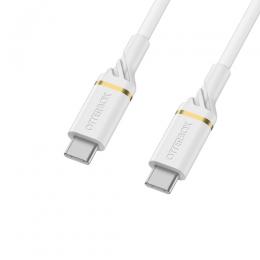 OtterBox Premium 2m PD USB-C - USB-C Kabel Nylonflätad Vit