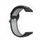 Ihligt Silikon Armband Fr Smartwatch (22 mm) - Svart/Gr