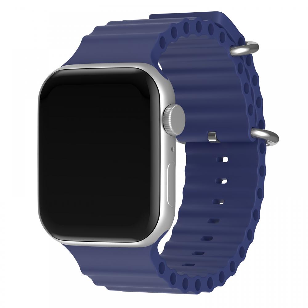 Apple Watch 42/44/45/49 mm Armband Ocean Wave Midnight Blue