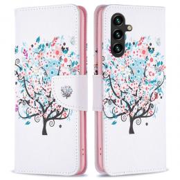 Samsung Galaxy A14 4G/5G Fodral Med Tryck Blommigt Träd