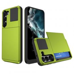 Samsung Galaxy S24 Skal Hybrid Med Kortfack Grön