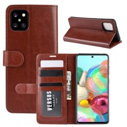  Samsung Galaxy Note 10 Lite - Crazy Horse Plånboksfodral - Brun - Teknikhallen.se