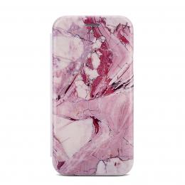 iPhone X/Xs Plånboksfodral - Marble Purple