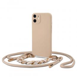 Tech-Protect iPhone 11 Skal Icon Chain Beige