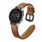 Tech-Protect kta Lder Armband Samsung Galaxy Watch 46 mm Brun